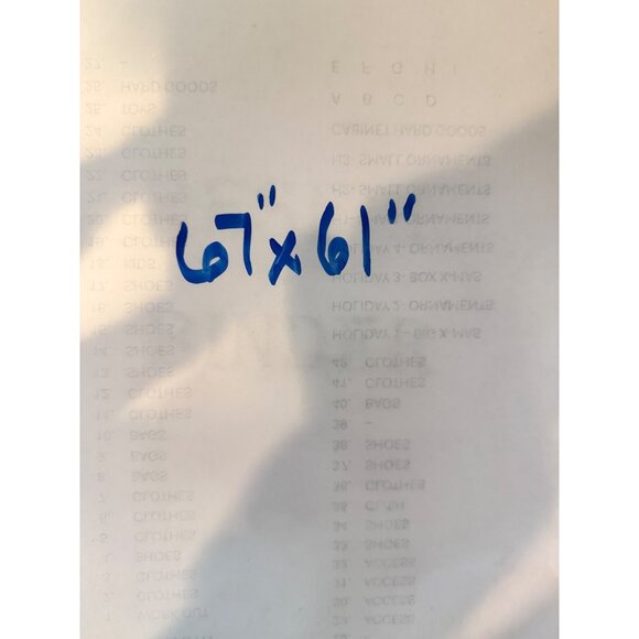 Vtg Handcrafted Whiter Knit Crochet Blanket With Colorful Flowers 67”x61” - Picture 7 of 7